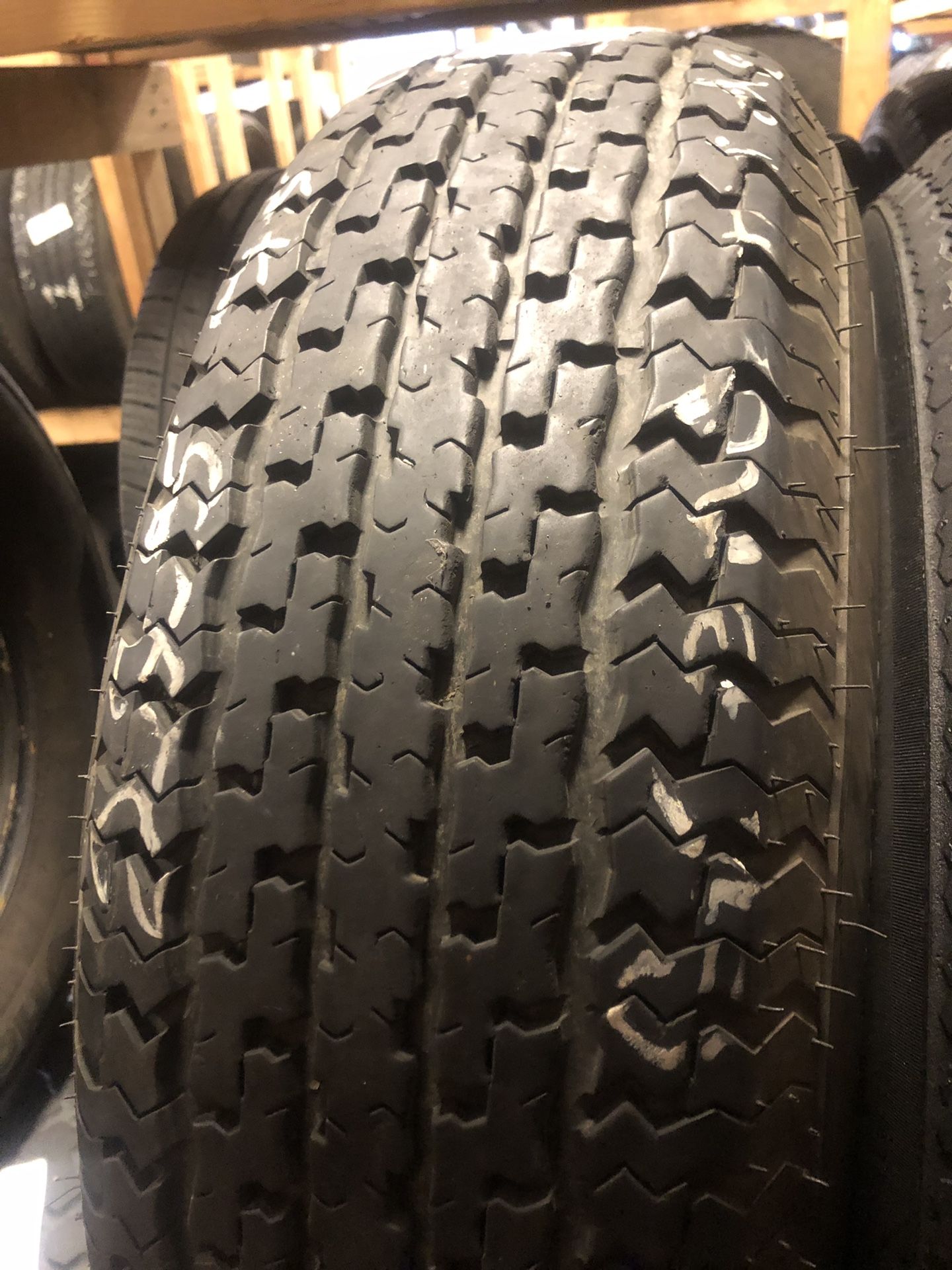 Single (1) ST 225 75 15 trailer tire for only $38 with FREE INSTALL!!!
