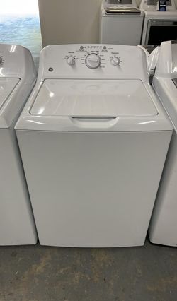 GE Top Load Washer – White, Knob Controls