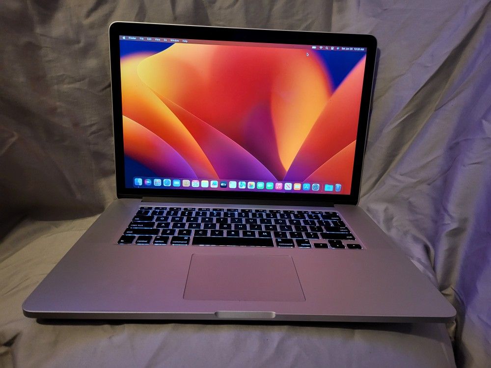 Refurbished Macbook Pro 2013 15", i7 2.0ghz, 8gb ram, 256gb ssd, new batt
