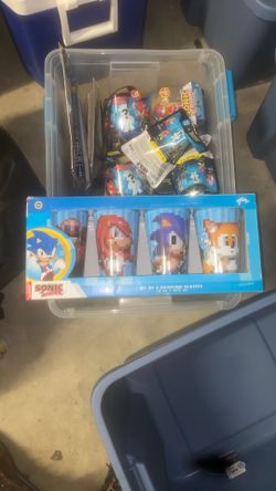 Sonic The Hedgehog Rare Solid Metal Cups Just Funky