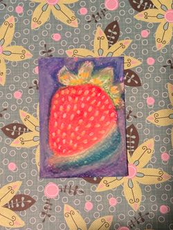 Miniature oil pastels 2.5x3.5” Summer artwork