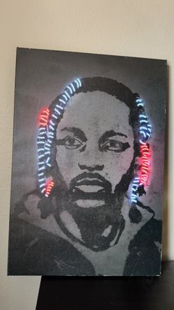 Kendrick Lamar LED Light-Up Canvas Wall Art