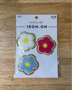 NEW - Flower Iron-On Patches