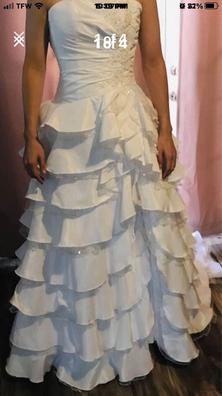 Brand New W Tags White Wedding Dress! Size 6.