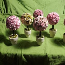 Mini Hand Made Rose Trees