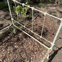 Antique metal bed frame, twin size, garden decor, fenceing etc