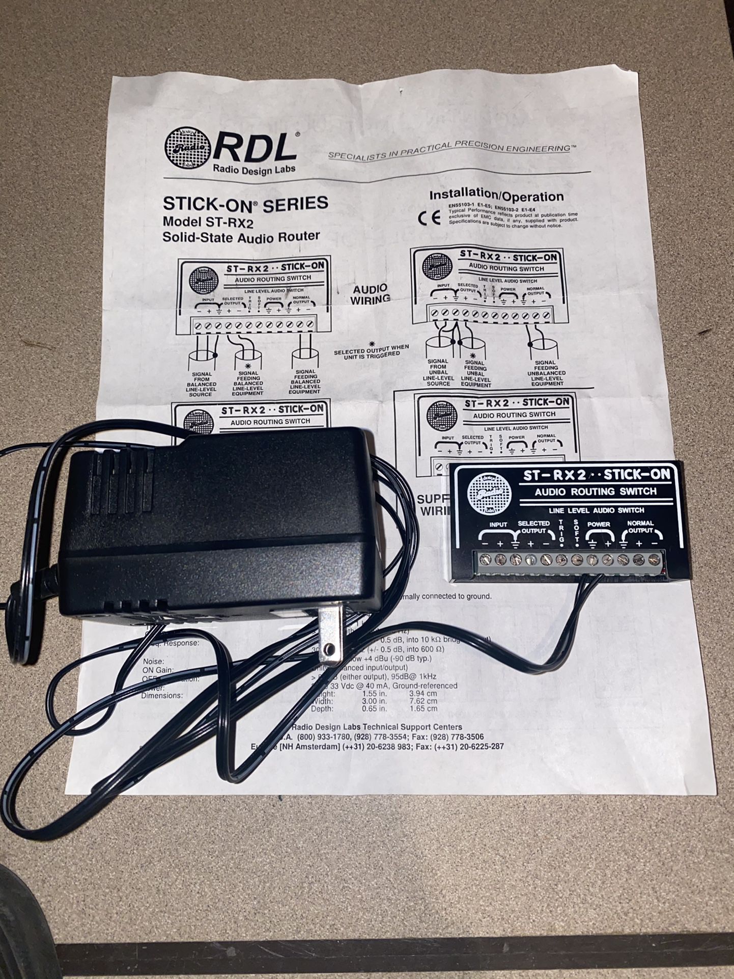 RDL ST-RX2 Audio Routing Switch