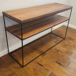 Scandinavian Designs Leende Console Table Solid wood with Metal Frame 		