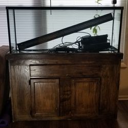 55 Gallon Fish Tank, Stand, Heater, and Filter 