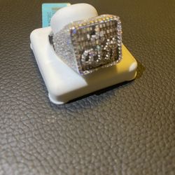 Islamic Iced Out Moissanite Ring! (Emerald Cuts)