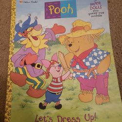 Winnie The Pooh 3 Paper Dolls + Press Out Mobile 