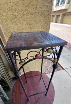 Crafted End Table Plant Stand