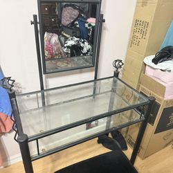 Makeup Vanity With Chair And Mirror 
