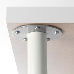 Ikea 4 white metal table legs