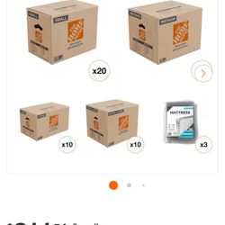 3 Bedroom Plus Home Depot Moving boxes 