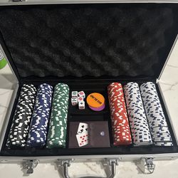 Poker Chips and Card