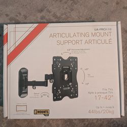 Pro Mounts UA-PRO110 Articulating TV Wall Mount 17-42" Swivel Tilt VESA 44 lbs