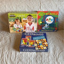 3 Educational Toys Ages 3+ Unopened New Games