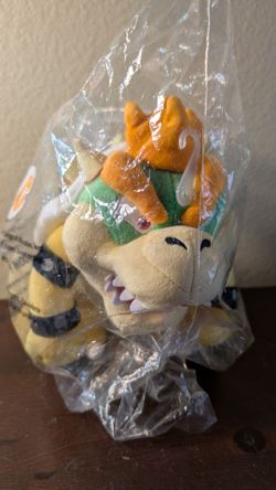 Little Buddy Super Mario All Star Collection 1423 Bowser Stuffed Plush, 10",Multi-Colored