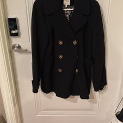 Fossil Black pea coat