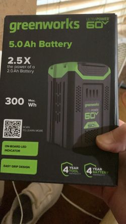 Greenworks HC 5.0 ah 60V battery