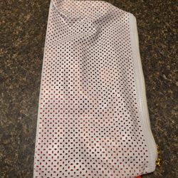 Joico 7x14" white and orange zipper bag