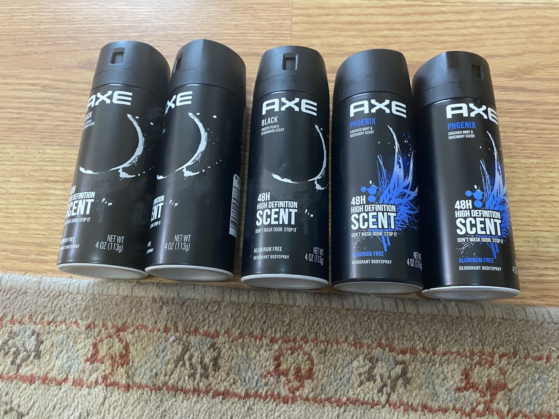 5 Axe Body Spray ($20/set)