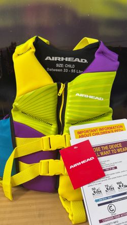 Airhead Life Jacket for Child (33-55 lb)