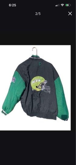 Vintage New York Jets Pro Line NFL Jacket Size Mens L Retro Puffer