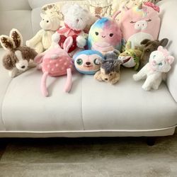 Stuffed Animals and Squishmallows