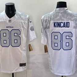 Buffalo Bills - #86 Dalton Kincaid Jersey - Rugby Style - Stitched