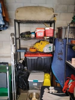 Butcher Rack with Wheels