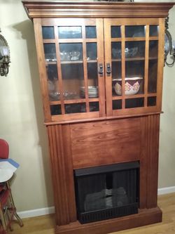 Display Cabinet With Gel  Pack Fireplace