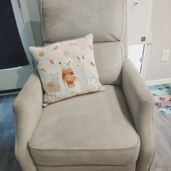 Light Beige Pushback Recliner   $60