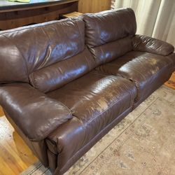 Leather Couch Recliner