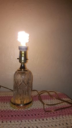 Vintage glass lamp
