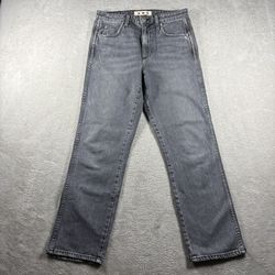 Amo Chloe Cropped Jeans Women’s Size 28 Grey Skies Made In USA #8G