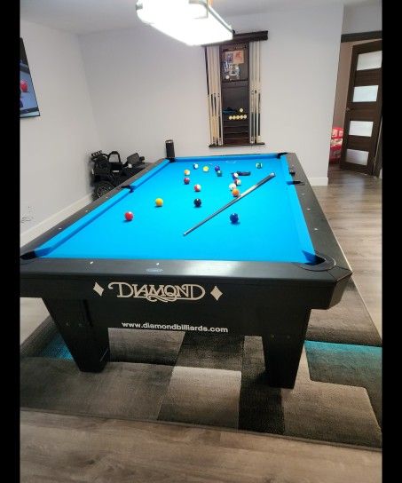 9ft Dianond Pro Am Pool Table