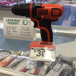 $30. Black & Decker Cordless Drill.