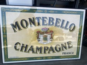 Champagne Advertising - Framed