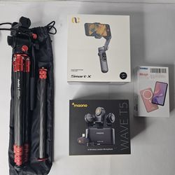 VLOGGING BUNDLE! Tripod, Lavalier Mic, Gimbal, and Magsafe Screen Mirror