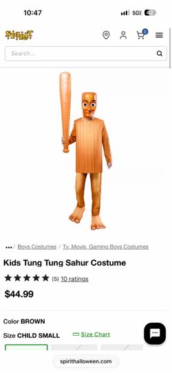 Kids Tung Tung Sahur costume