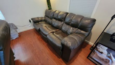 Recliner Couch Sofa Brown