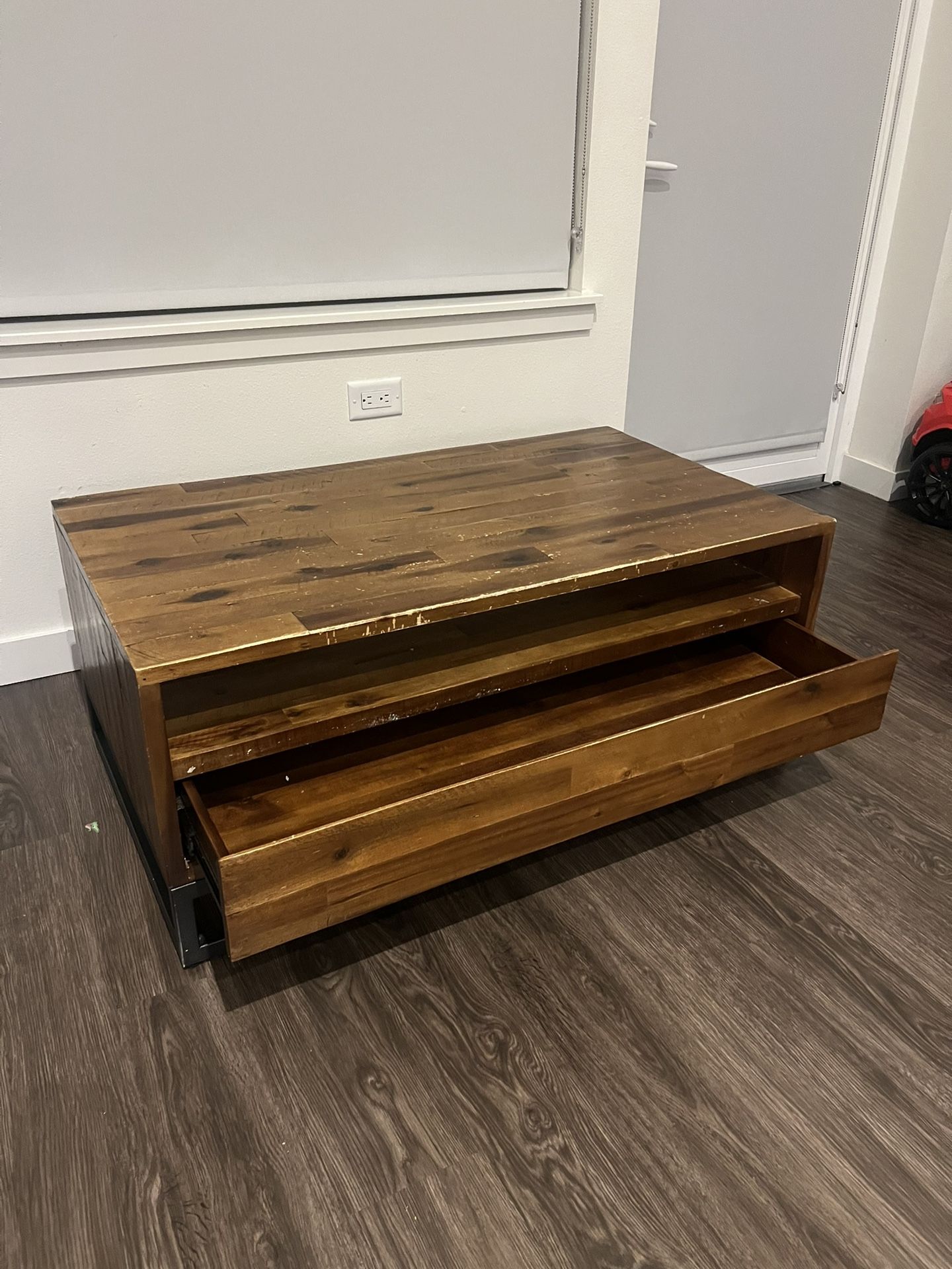 West Elm Wood Coffee Table $100