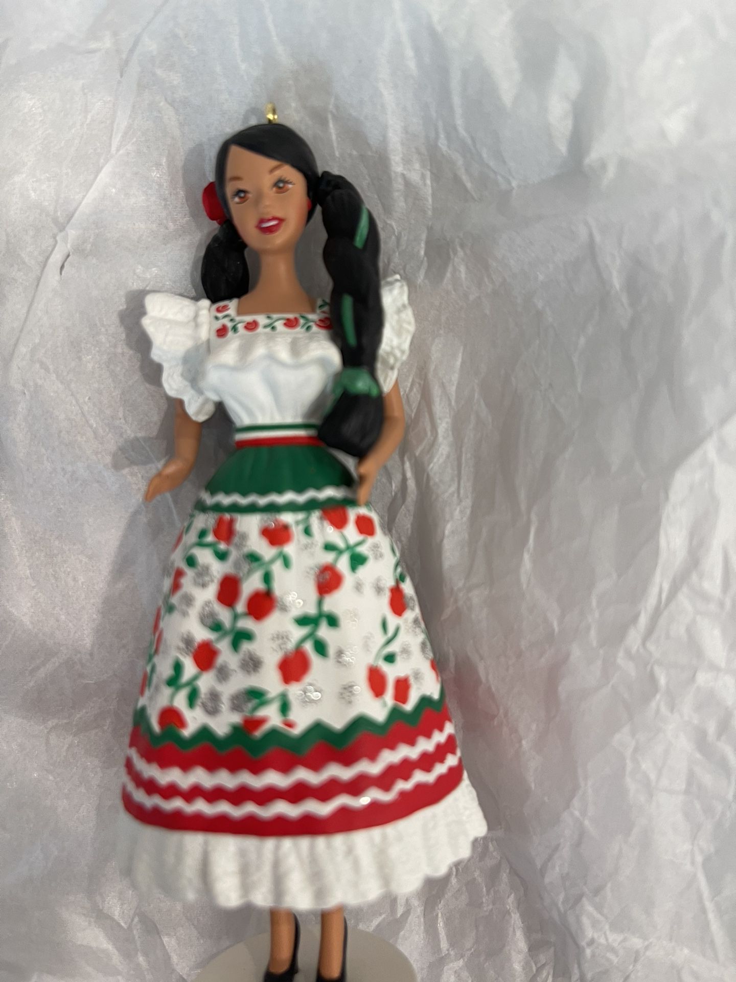 Hallmark 1998 Mexican Barbie Ornament 