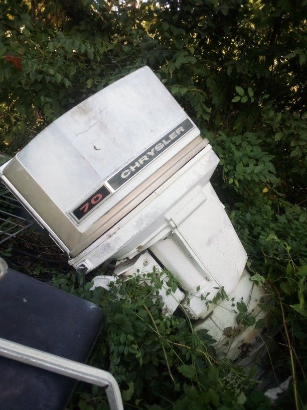 Old Chrysler Boat Motor ,Boat An Trailor