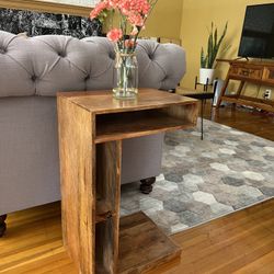 Wooden Side Table Nightstand 