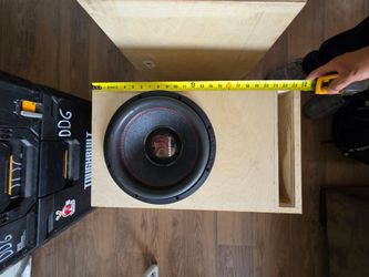 12in sub box 34hz NO FRILLS