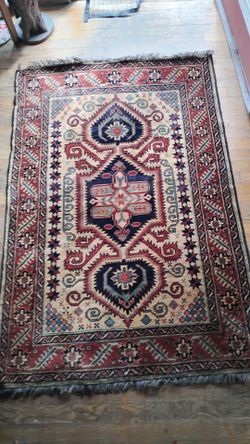 Afghani hand knotted rug