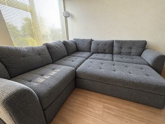Large Gray Sectional Sofa
